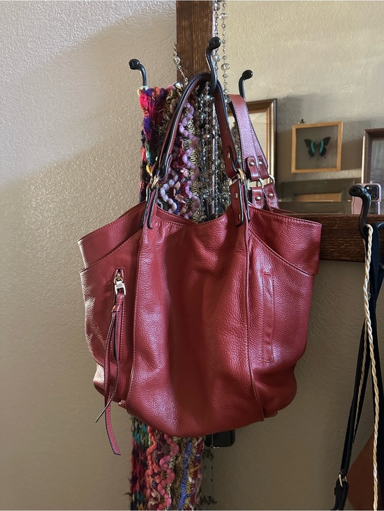 Kooba Handbags - KOOBA-Beautiful Pebbled Shoulder Tote Burn Orange.